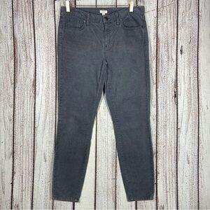 J. Crew Pants Womens Size 28 Gray Corduroy Mid Rise Stretch
